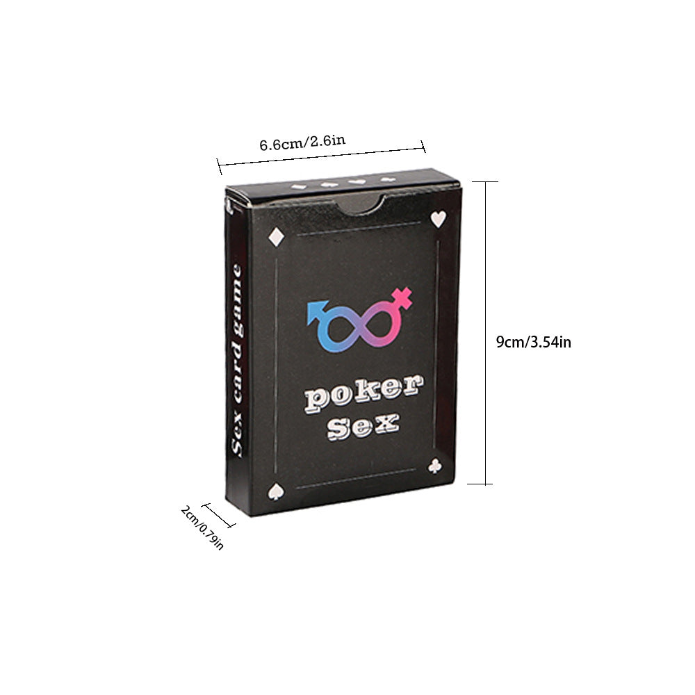 Adults Romantic Funny Poker Sex Game Card