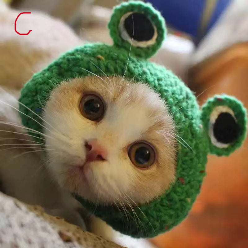 Cute Pet Woven Hat for Cat and Dog, Small Animals Headwear