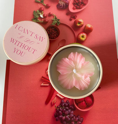 Custom Flower Tin Candle Gift For Wedding,Bridesmaid Gift Ideas,Bridal Shower Gift,Party Favors Tea Light Candle