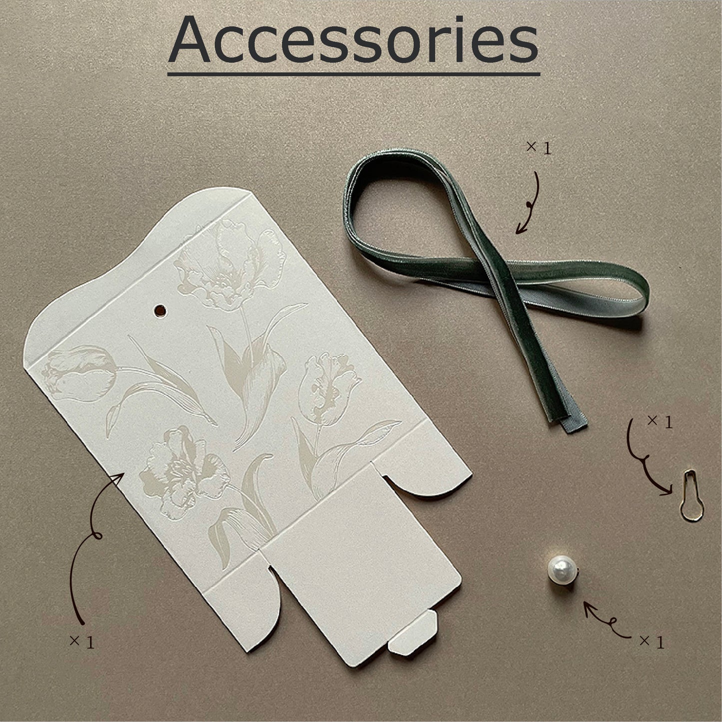 Wedding Party Favors Box with Ribbons and Beads