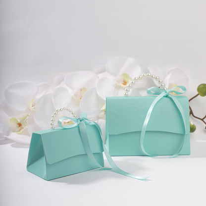 Handbag Shaped Pink Party Wedding Favors Box for Guest