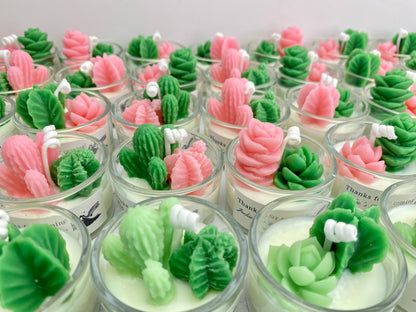 Bulk Succulent Candle Gift For Wedding/Surprise Gift Ideas for Her/Cactus Candle Gift for Guest/Party Favors