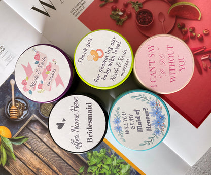 Custom Flower Tin Candle Gift For Wedding,Bridesmaid Gift Ideas,Bridal Shower Gift,Party Favors Tea Light Candle