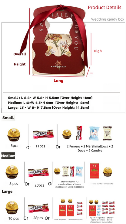 Wedding Party Favors Paper Candy Box