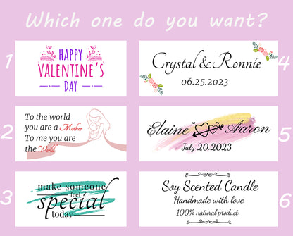 CUSTOMIZED Mini Succulent&Cactus Candle Gift