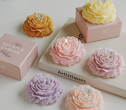 Floral Shaped Scented Candle Gift For Guest,Wedding Party Favors Supplies