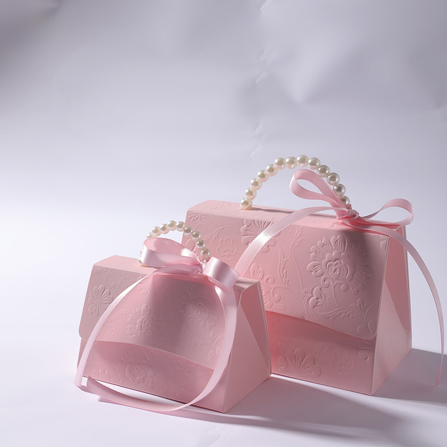Handbag Shaped Pink Party Wedding Favors Box for Guest