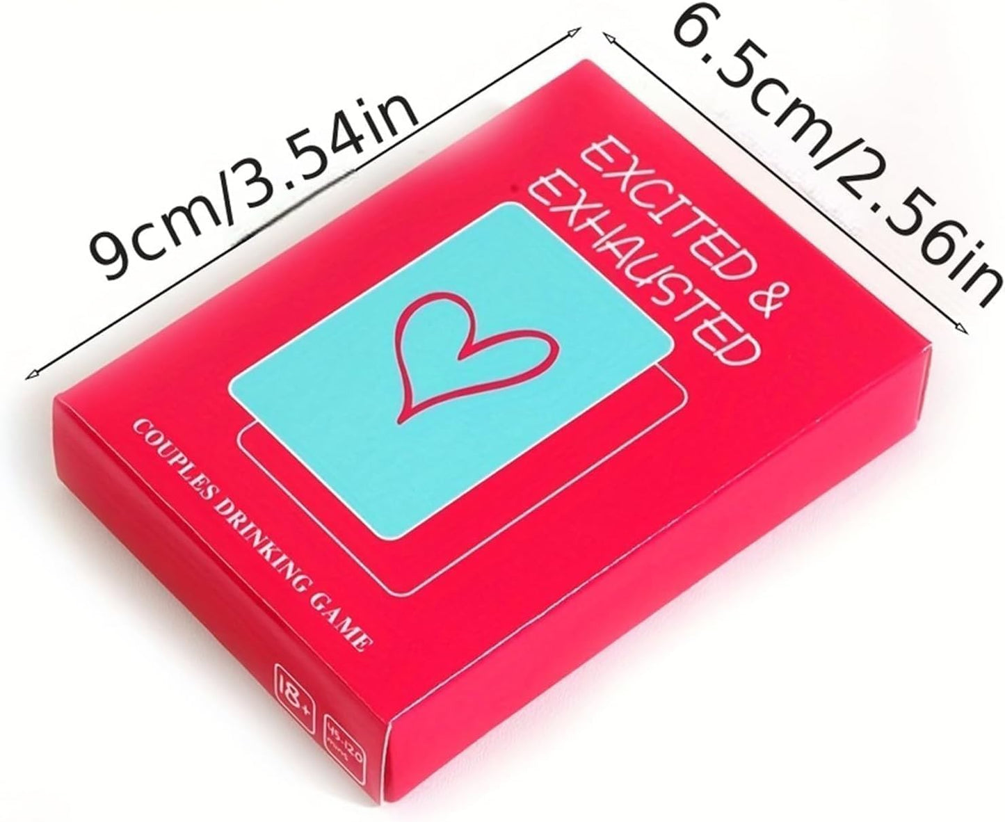 Sex Couples Drinking Game Cards for Adults - Excited & Exhausted