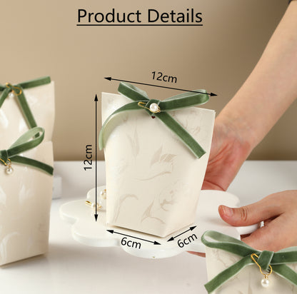 Handmade Wedding Party Favor Boxes for Guest,White Wedding