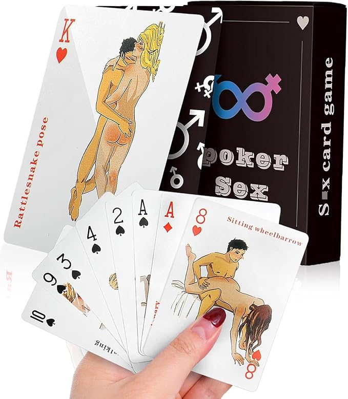 Adults Romantic Funny Poker Sex Game Card
