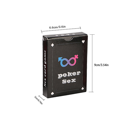 Adults Romantic Funny Poker Sex Game Card